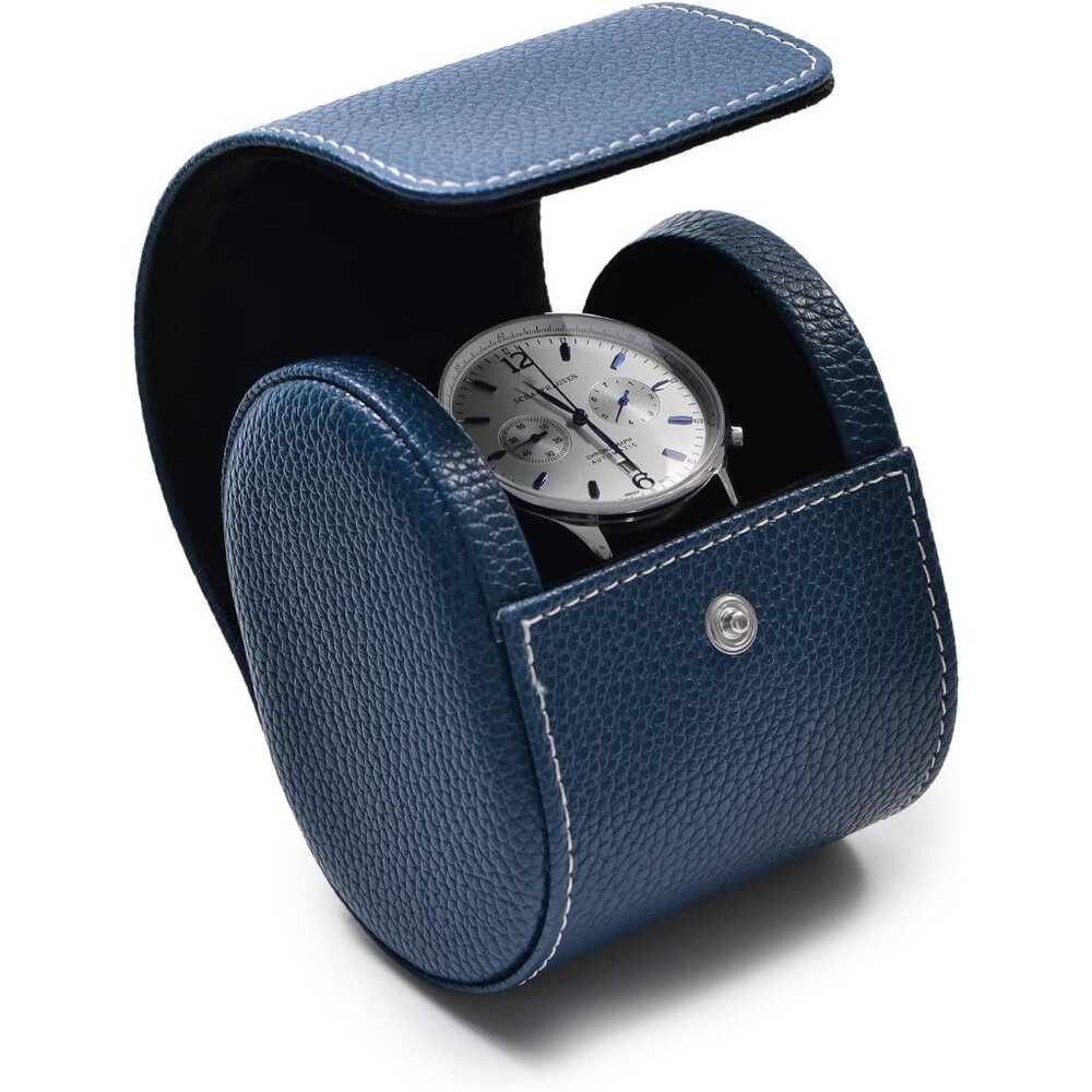 Luxury Leather Travel Watch Case Single Watch Box for Men and Women Portable Jew - Picture 3 of 8